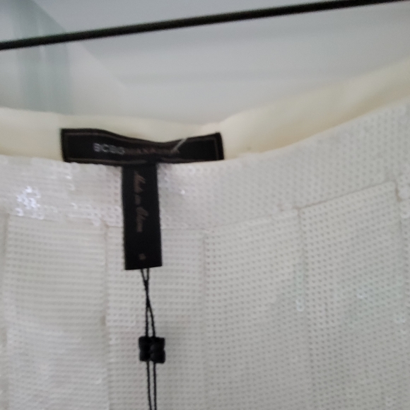 NWT BCBGMAXAZRIA sequined chiffon skirt - Picture 2 of 8